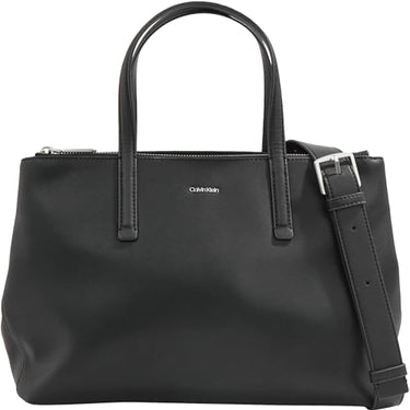 Calvin Klein Women's Bag Ck Must Tote Medium, Black (Ck Black), One Size on Sale